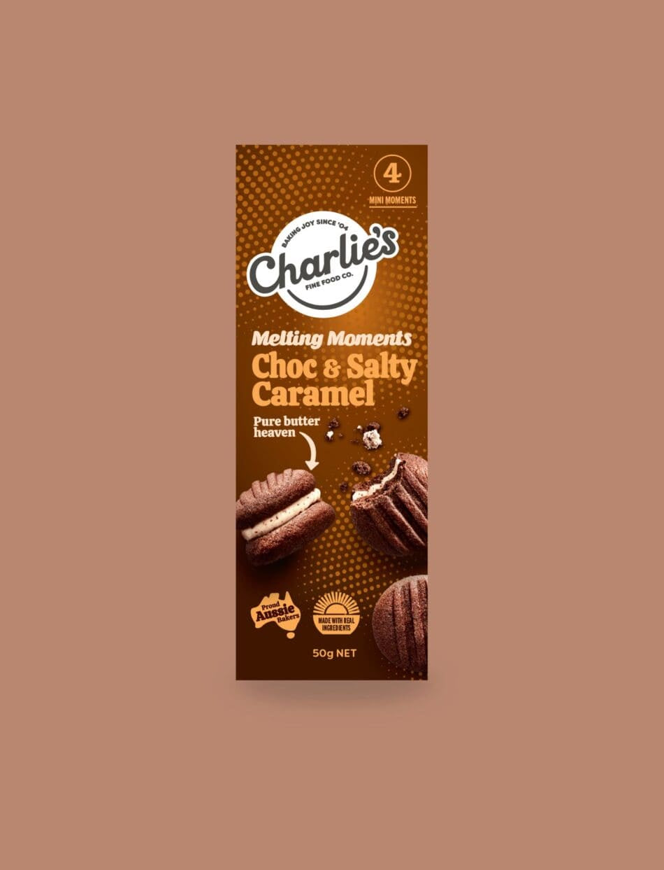 Charlies Melting Moments | Choc & Salty Caramel | 50g