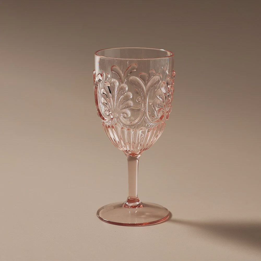 Acrylic Wine Glass | Pale Pink