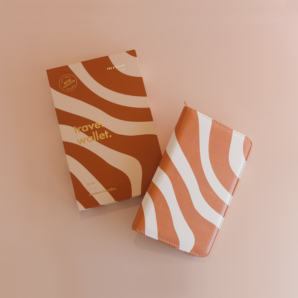 Travel Wallet | Rust Swirl