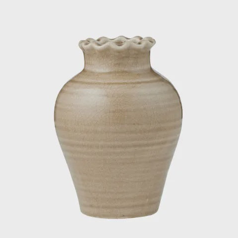 Zaragoza Ceramic Vase | Taupe