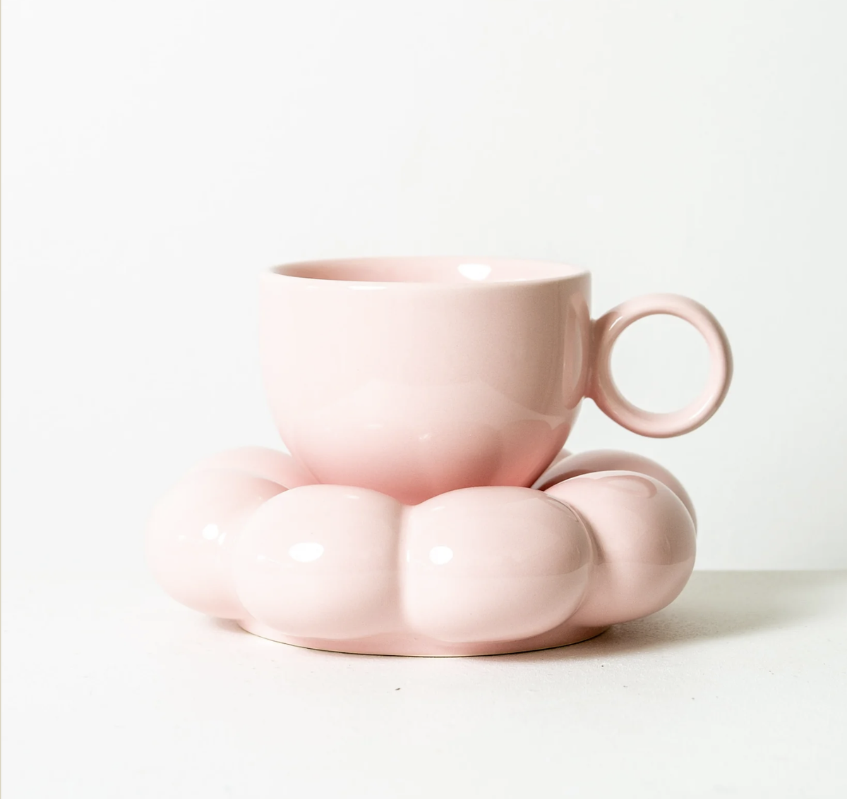 Lottie Mug & Saucer Set | Pink