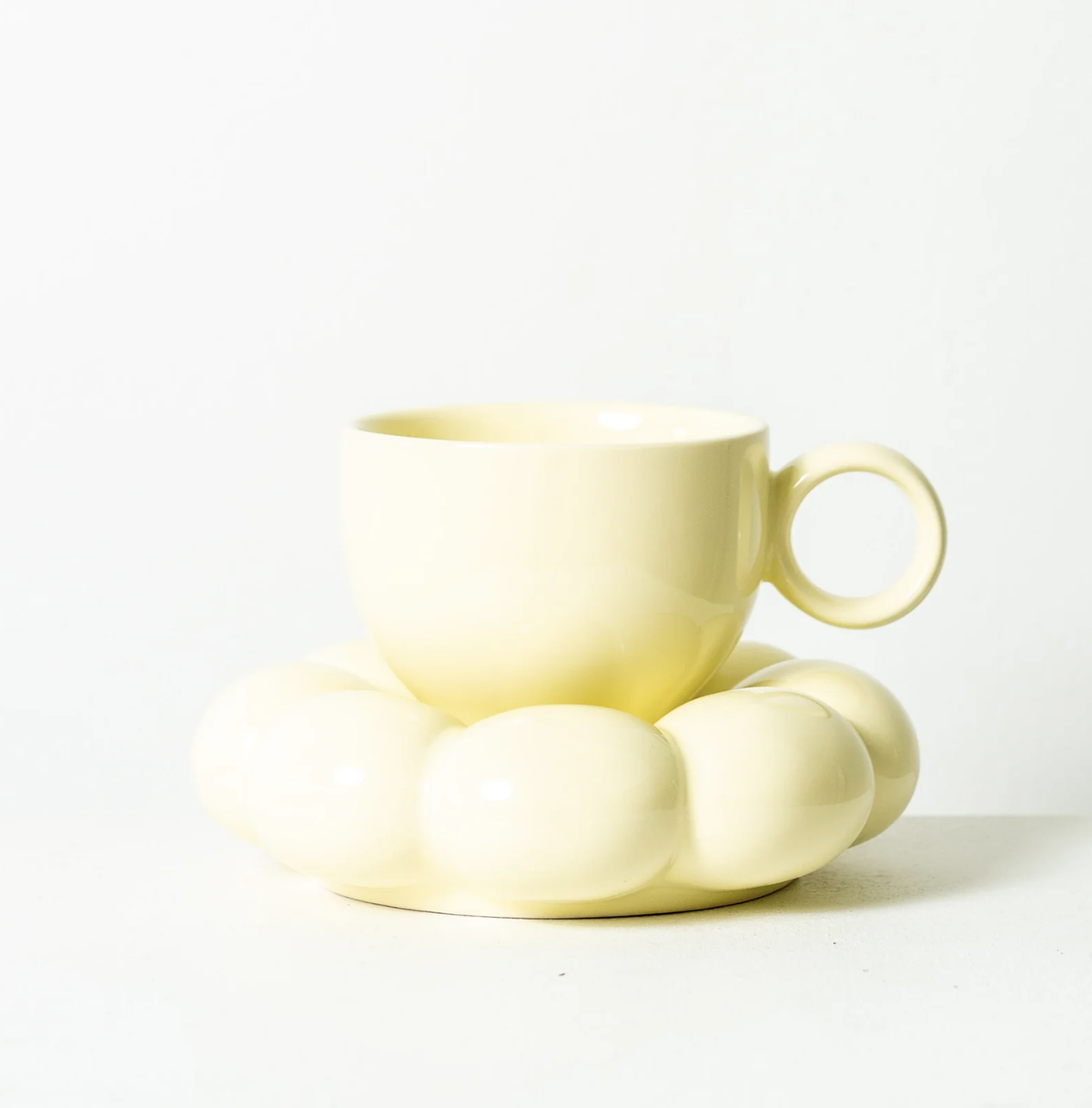 Lottie Mug & Saucer Set | Yellow