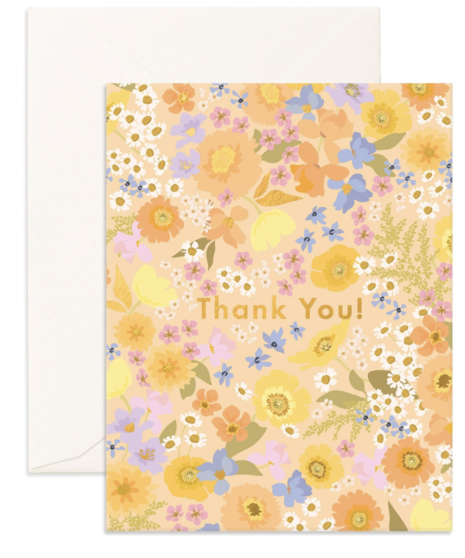 Greetings Card | Thank You Floralscape