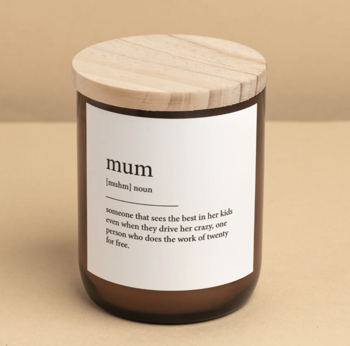 Dictionary Candle | Mum