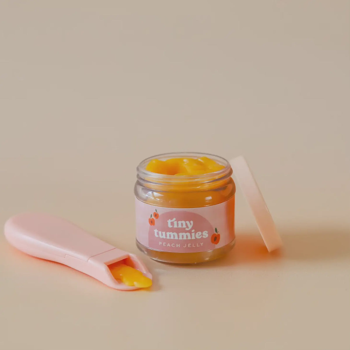 Tiny Tummies | Magic Peach Jelly | Jar & Spoon Set